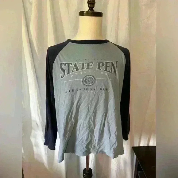 Joe Boxer Well Loved Long Sleeve Size Large 100% Cotton State Pen Cozy T-shirt - Picture 1 of 5